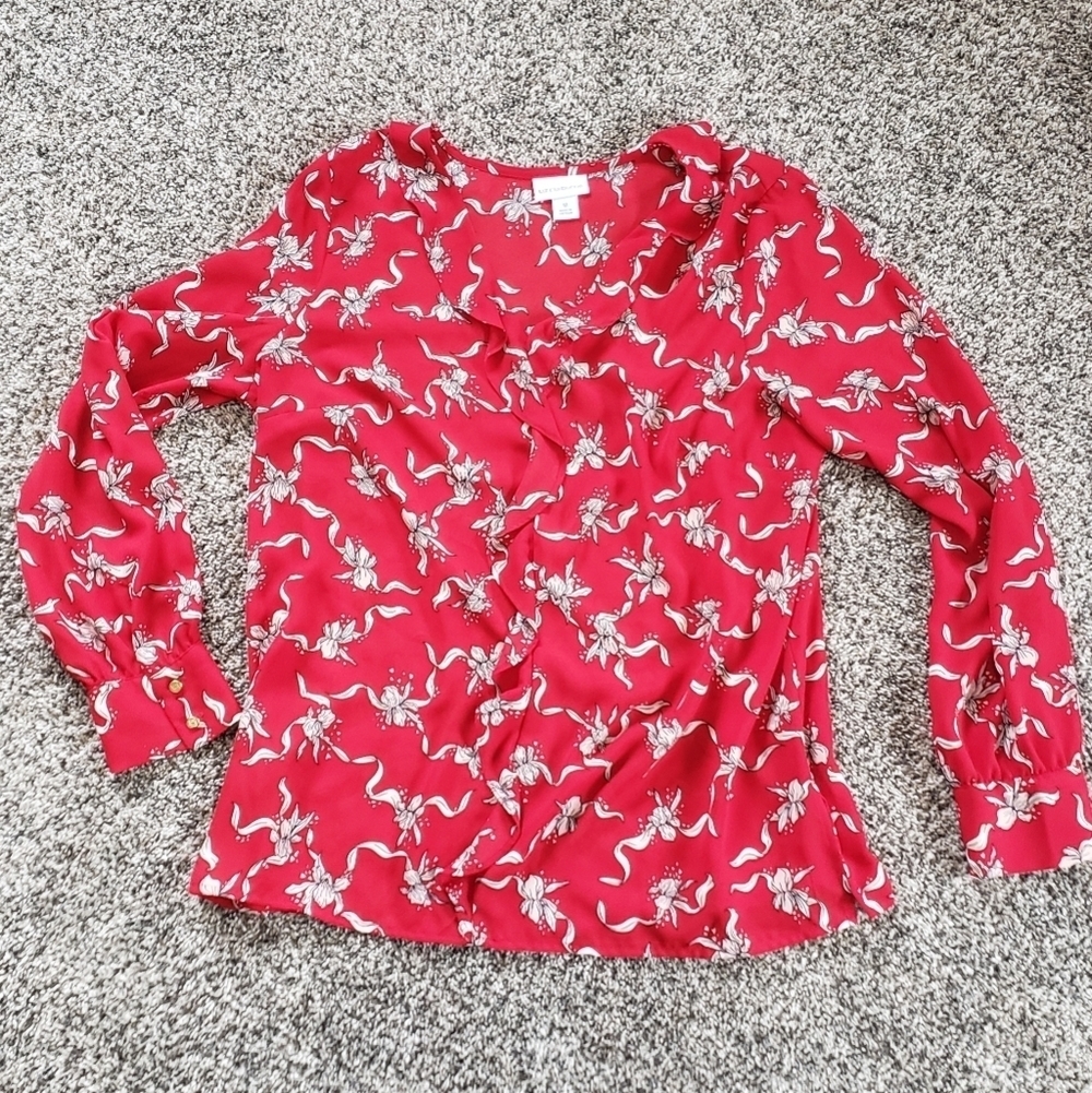 Liz Claiborne| Floral Flowy Blouse